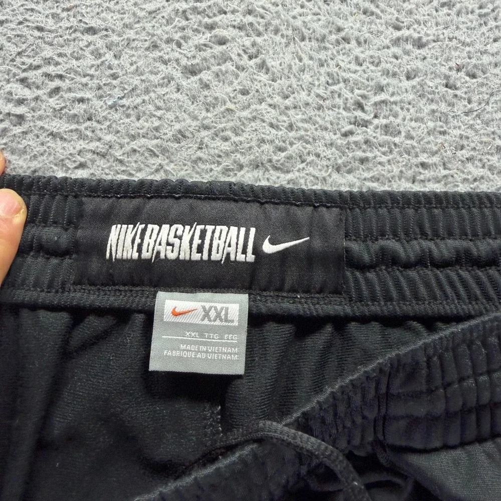 Vintage Nike Pant Mens 2XL Black Polyester Track Straight Basketball Performance